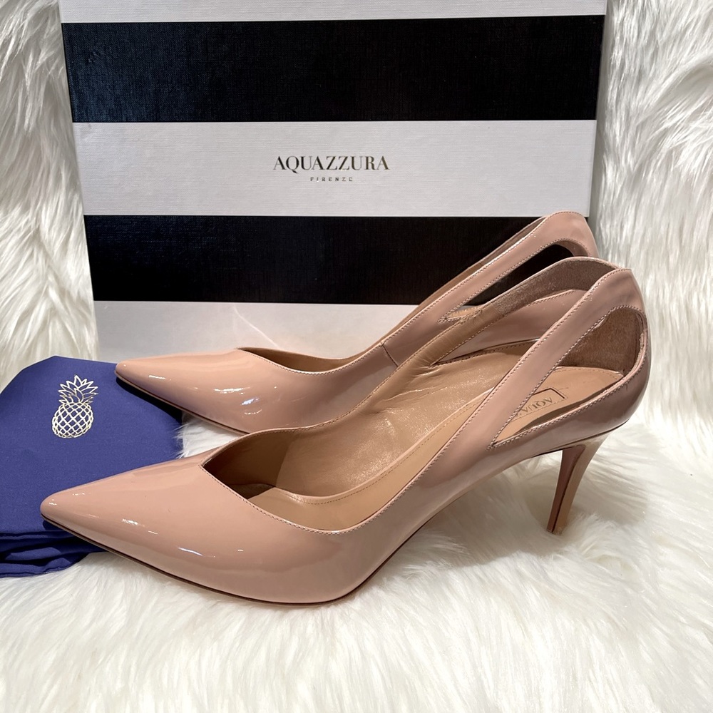 Aquazzura Shiva nude heels